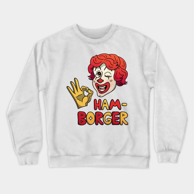 Hamborger Crewneck Sweatshirt by BurgandyBalloons